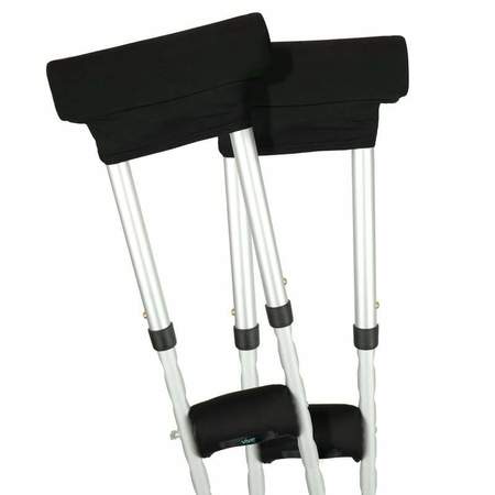 VIVE HEALTH Crutch Pads - Black, PR CSH1044BLK